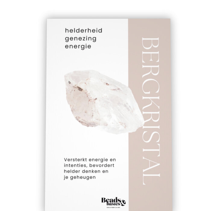 Edelsteen Kaartje Bergkristal