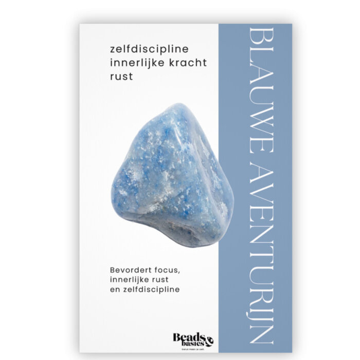 Gemstone Card Blue Aventurine