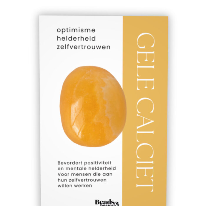 Gemstone Card Yellow Calcite