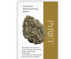 Edelsteen Kaartje Pyriet