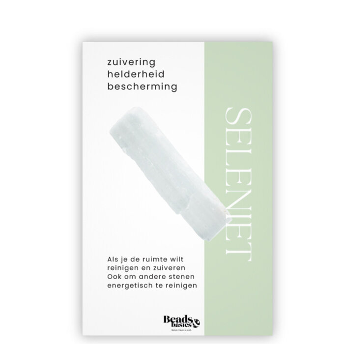 Edelsteen Kaartje Seleniet