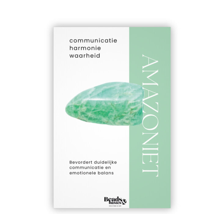 Edelsteen Kaartje Amazoniet