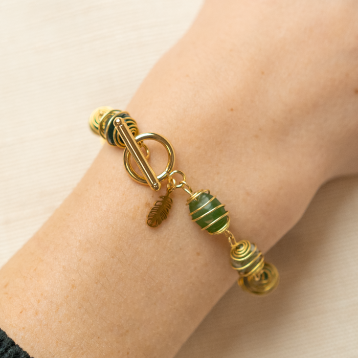 Easy Wire Wrap Bracelet with Copper Wire Inspi658