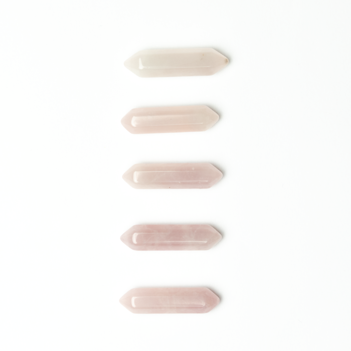 Rosequartz Gemstone Bullet 8~9x32~37mm