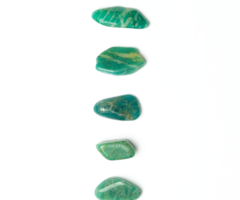 Amazoniet Edelsteen Trommelsteen/Knuffelsteen 18~25x7~10x5~9mm