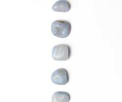 Chalcedoon Edelsteen Trommelsteen/Knuffelsteen 22~27x15~18x14~19mm