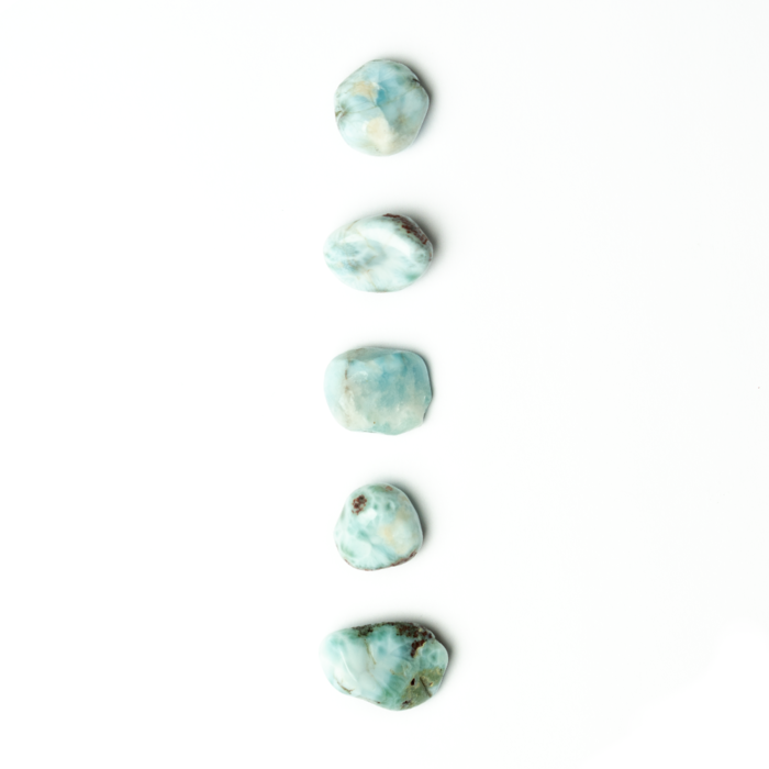 Larimar Gemstone Tumblestone 20~26x8~12x7~19mm