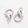 Echt 925 Zilver Karabijn Sluiting 11mm, 4 stuks