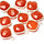 Real 925 Silver Gemstone Charm Carnelian 13x10x5mm