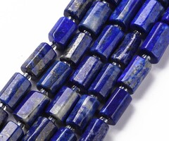 Natural Lapis Lazuli Edelsteen Kralen Cilinder 8~11x6~8x5~7mm, streng 13 stuks