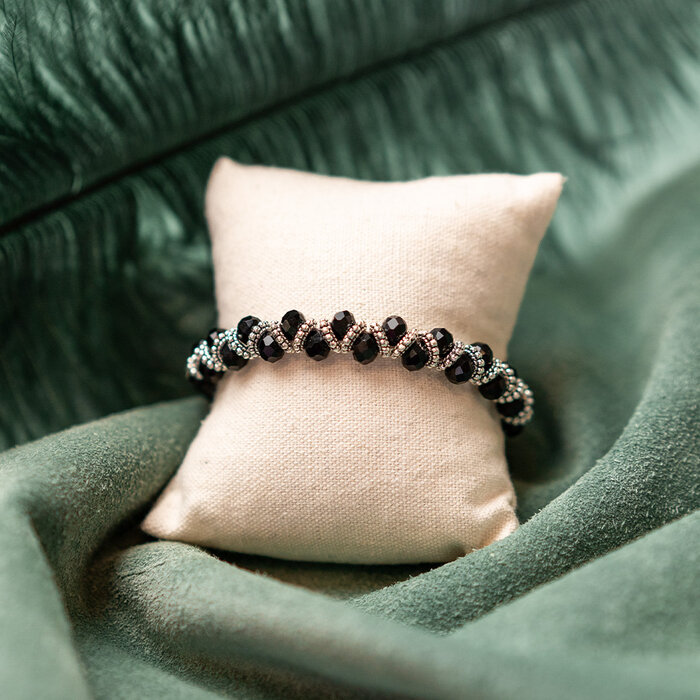 Tibetaanse Donut Kralen Zilver 8x2mm, 20 stuks