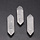 Natural Quartz Gemstone Bullet 30~33x9x9mm
