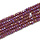 Faceted Glassbeads Electroplate Red 2x1.5mm, strand 150 pieces