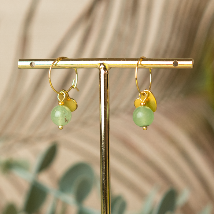 Natural Green Aventurine Gemstone Beads 8mm, strand 40 pieces