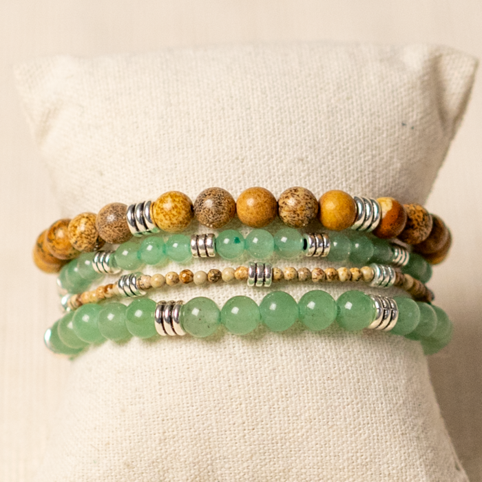 Natural Groene Aventurijn Edelsteen Kralen 4mm, streng 85 stuks