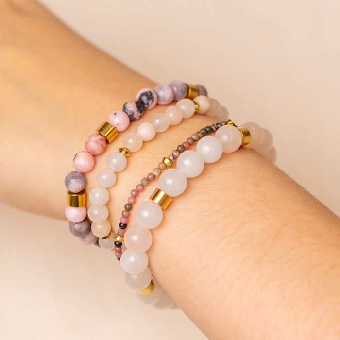 Natural Pink Aventurine Gemstone Beads 8mm, strand 43 pieces