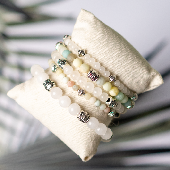Natural Frosted Amazonite Beads 4mm, strand 86 pieces