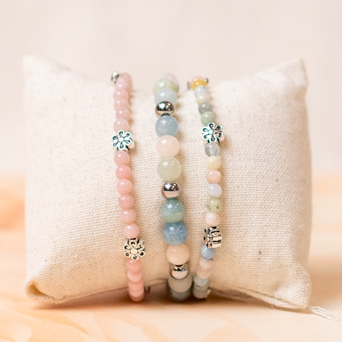 Natural Morganite Gemstone Beads 6mm, strand 60 pieces