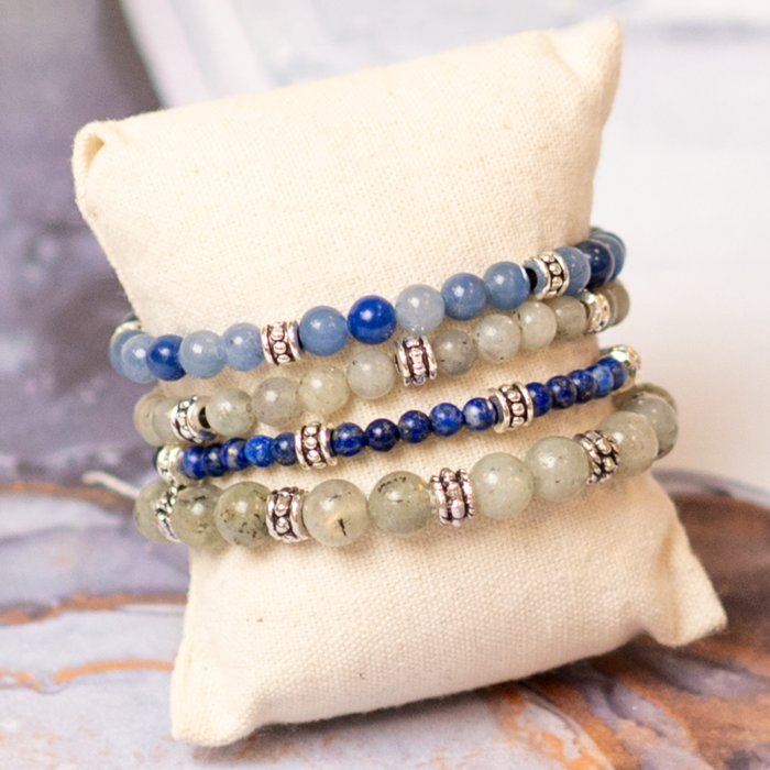 Natural Lapis Lazuli Beads 4mm, strand 80 pieces