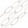 Stainless Steel Chain Paperclip Link 20x10x1mm Silver, 1 meter