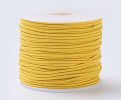 Elastic 2mm Yellow, 1 meter