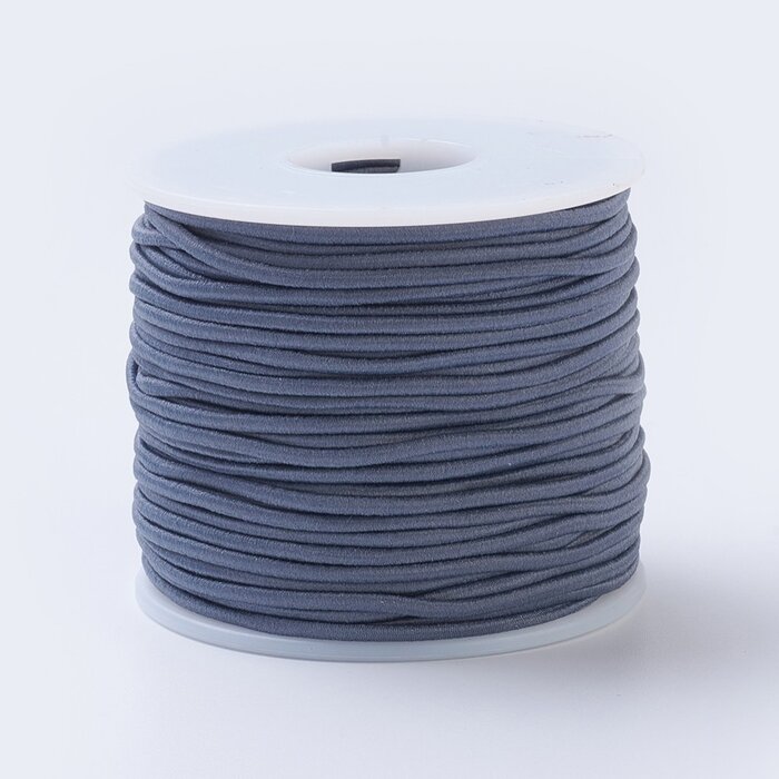 Elastic 2mm Grey, 1 meter