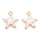 Bedel Zeester Wit Gold Plated 20x18x3mm