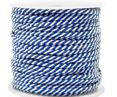 Trendy Maritime Cord Blue White 2mm, 1 meter