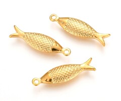 Stainless Steel Vis bedel Gold Plated 21x6x2.5mm