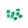 Fish Lampwork Glass bead Groen Blue 13x20mm
