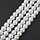 Glasparels kralen Wit 10mm, streng 70 stuks