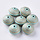 Acryl Beads Turquoise Gold 22.5x17mm, 4 pieces