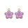 Flower Charm Lilac Purple 17x14.5x1.5mm