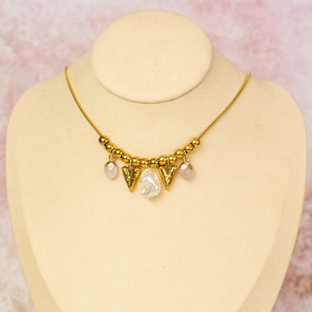 Stainless Steel 0.9mm Snakechain Necklace Gold Plated, 45cm