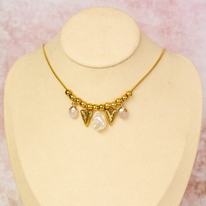 Parels imitatie nugget kralen Wit 16.5x13x10mm, 8 stuks