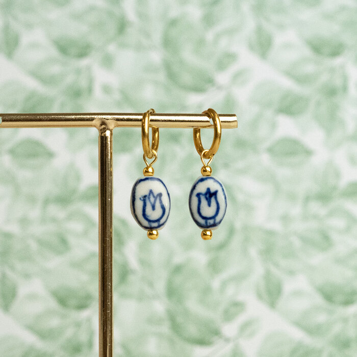 Porselein Tulp Oorbellen maken Inspi671