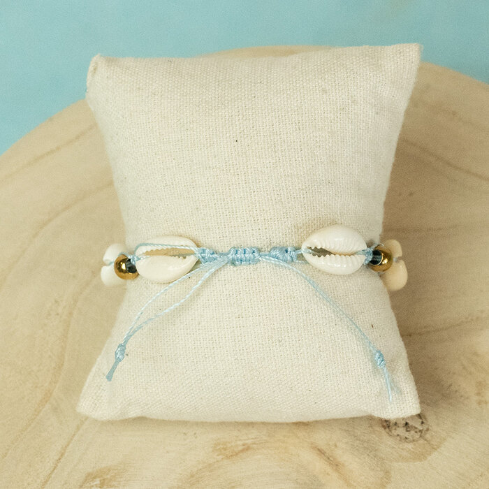 Shell bracelet with Fish beads and Charms Inspi673