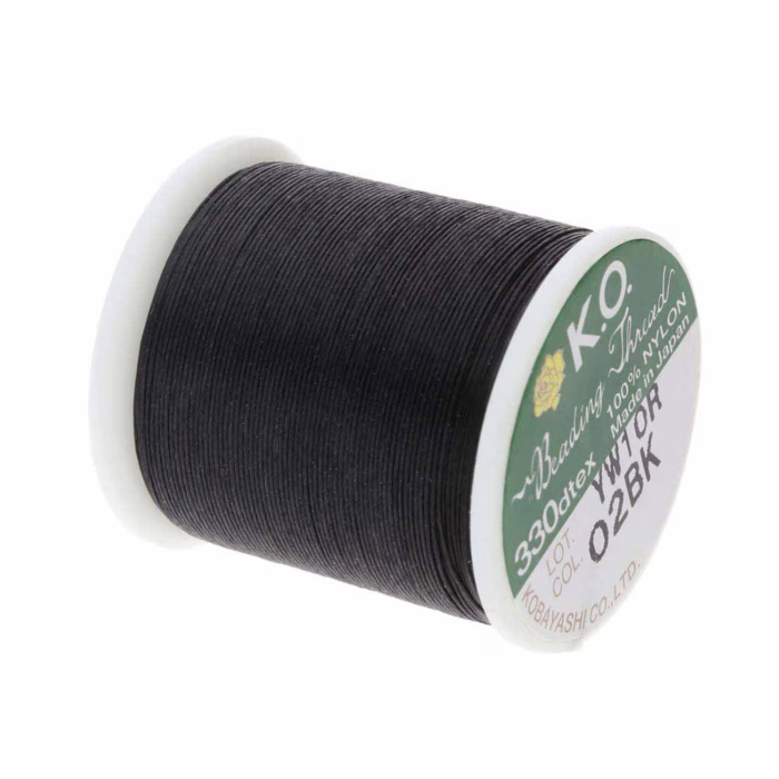 KO Beading Draad Zwart 0.2mm, 50 meter