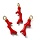 Koraal Bedel Rood 22x8.5x2.5mm