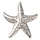 Stainless Steel starfish big charm 50x46.5x5.5mm