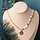 Half om Half Ketting met schelp kralen en Schakelketting Inspi678