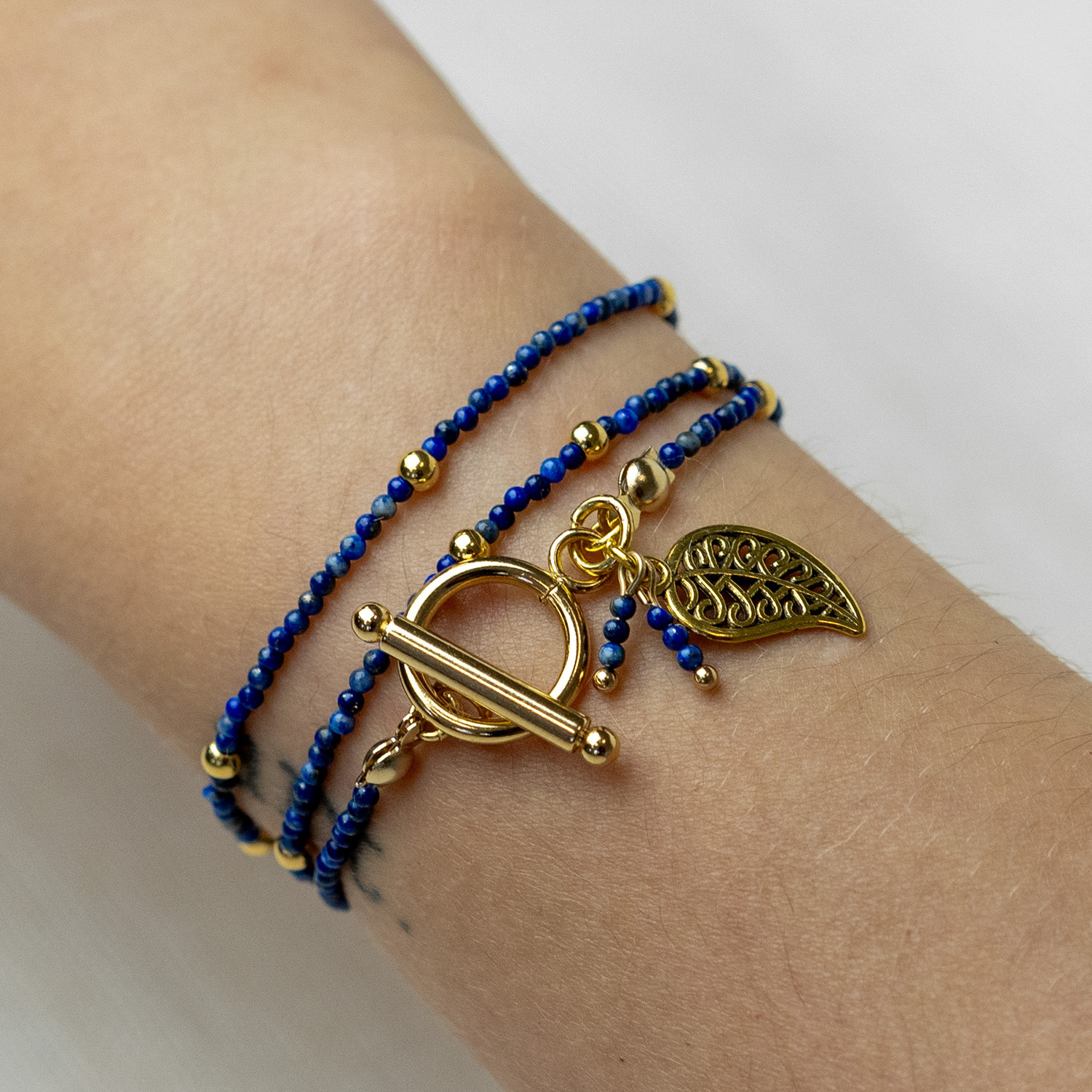 Natural Lapis Lazuli Grade AB Gemstone Beads 2mm, strand 40cm, 174 pieces