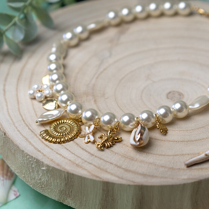 Natural Cowrie Shell Charm 25x16x11mm