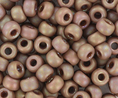 10 gram Miyuki Rocailles 4mm 6/0 Opaque Glazed Frosted Rainbow Lavender