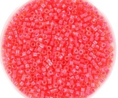 Miyuki Delica's 11/0 Luminous Poppy Red, 5 gram