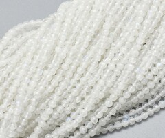 Natural Moonstone Mini Gemstone Beads 2mm, strand 185 pieces