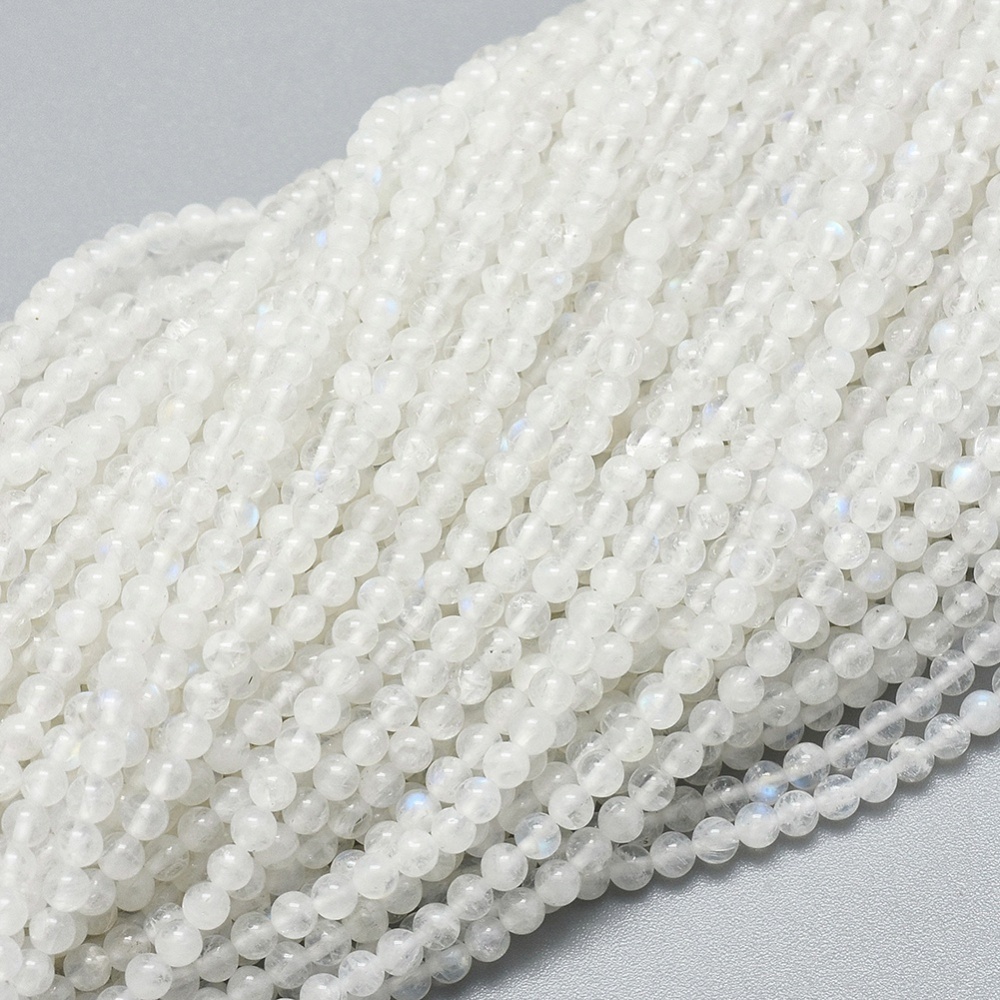 Natural Moonstone Mini Gemstone Beads 2mm, strand 185 pieces