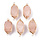 Edelsteen Tussenzetsel Roze Aventurijn 23x9x8mm