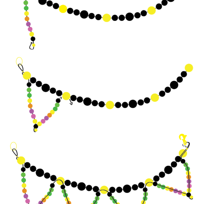 Earrings and Necklace of Tourmaline