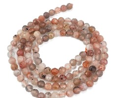 Natural Facet Edelsteen Kralen Zonnesteen 3mm, streng 108 stuks